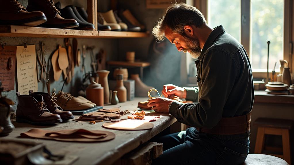 crafting footwear with skill