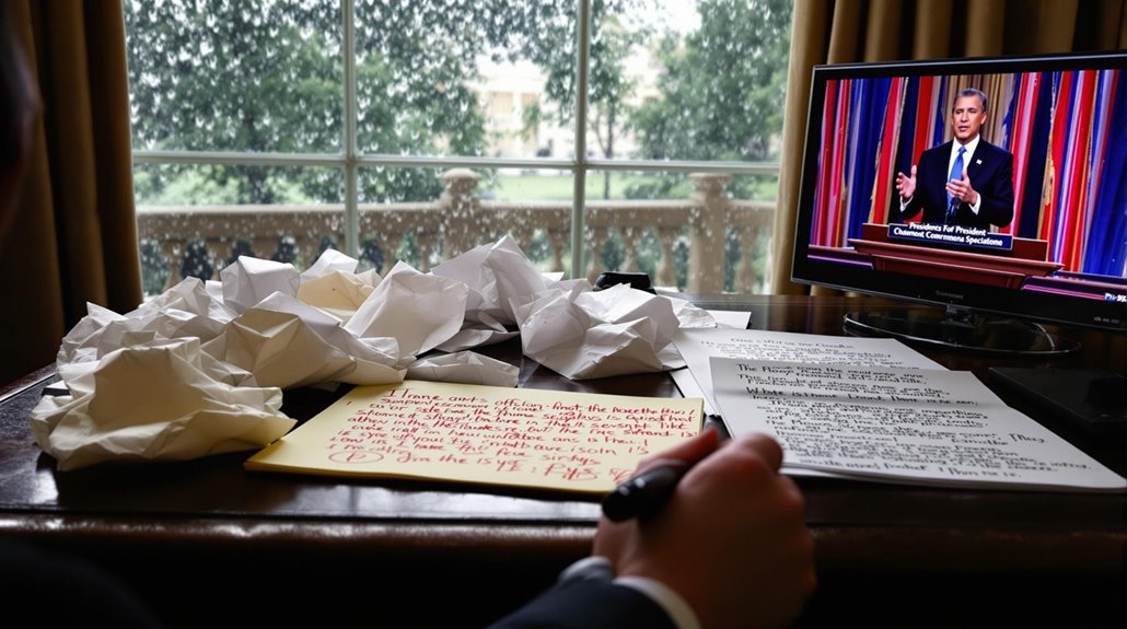 unpredictable presidential public performances