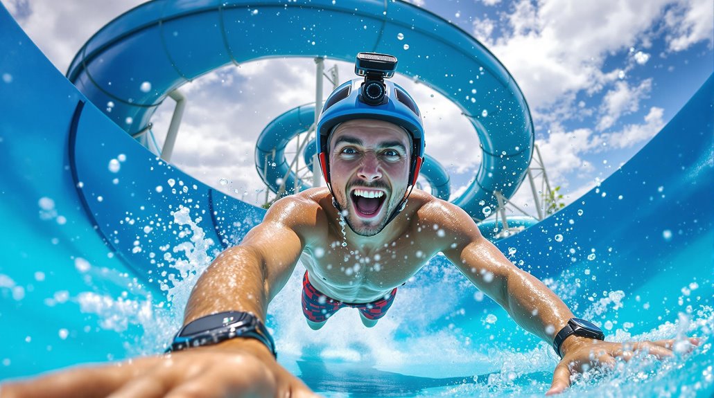 thrilling water slide testing experience