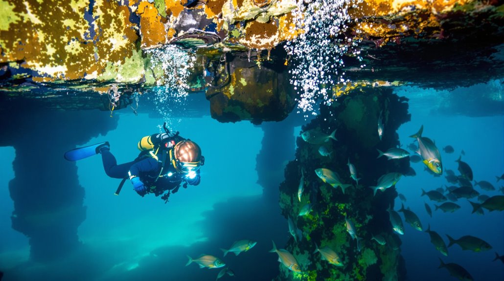 submerged underwater commercial exploration