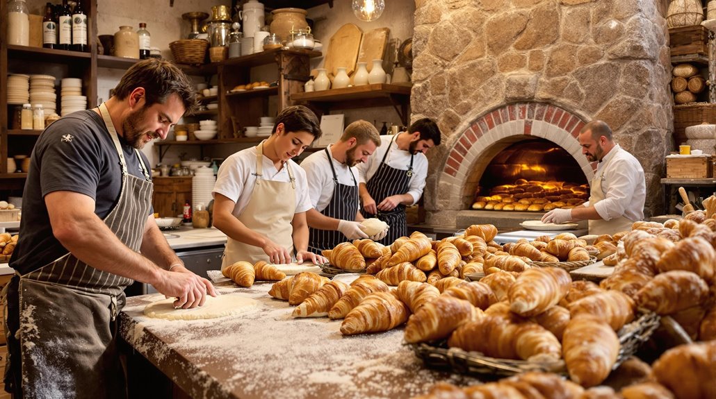 freshly baked artisan bread