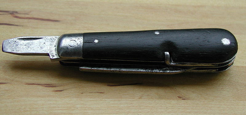 The first Swiss solider knife produced by Wester & Co.