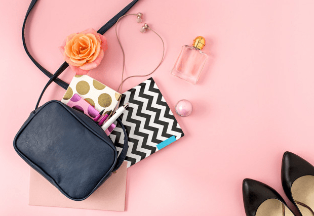 The top view of open woman