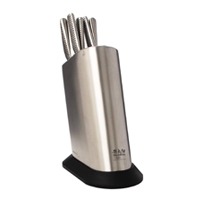 Global G-835/WS - 6 Piece Knife Set with Block
