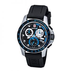 Wenger Men’s 70790 Battalion Field Chrono Blue and Black Watch