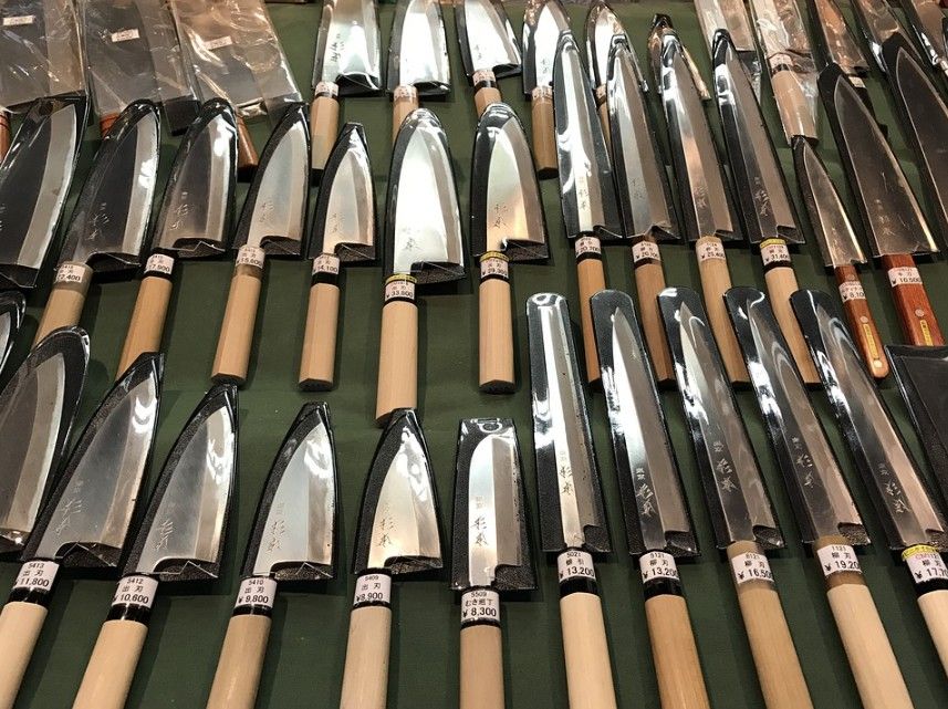 Japanese and German Knives
