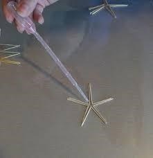 Make a 5-point-star out of toothpicks
