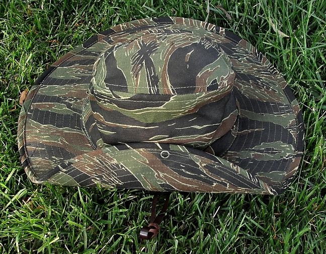 a camouflage boonie hat